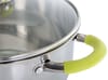 Komplet garnków Sempre z zieloną rączką 6-elemementowy 16 / 20 / 24 cm AMBITION