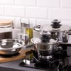 Komplet garnków ze stali nierdzewnej z termometrami Maison 16-elementów AMBITION