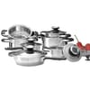 Komplet garnków ze stali nierdzewnej z termometrami Maison 16-elementów AMBITION
