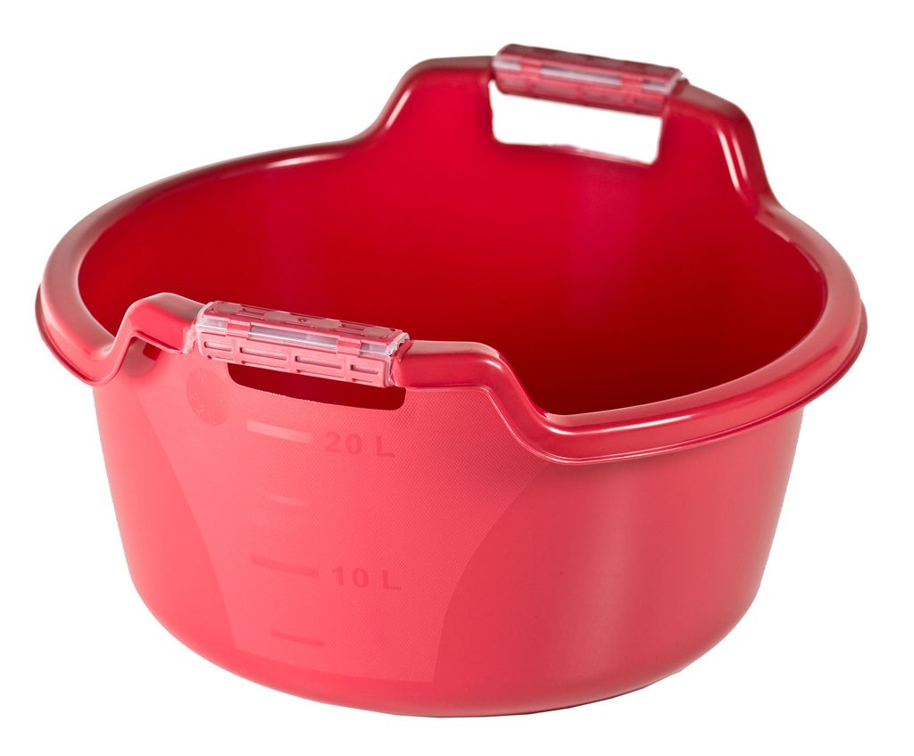 Plastic wash bowl with handles Mary 22 l raspberry JOTTA