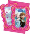 Zaproszenia urodzinowe z kopertami Frozen 6 szt. DISNEY