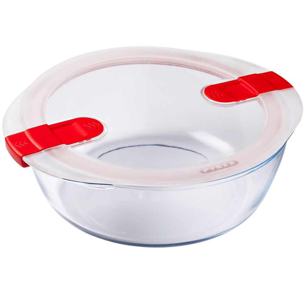 Set 2 Pirofile In Vetro Pyrex 913S065: Rettangolare 28x20x8 Cm (2,5 L) E 23x15x4 Cm (0,8 L), Adatte A Forno E Freezer