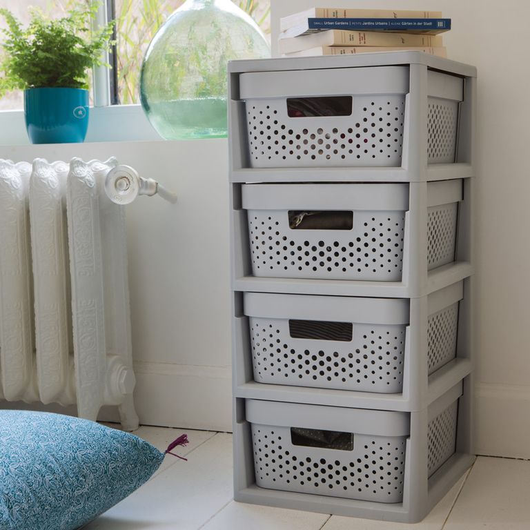 Storage box with lid 45L Infinity white CURVER