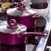 Cooking pot with lid Glamour 28 cm purple AMBITION