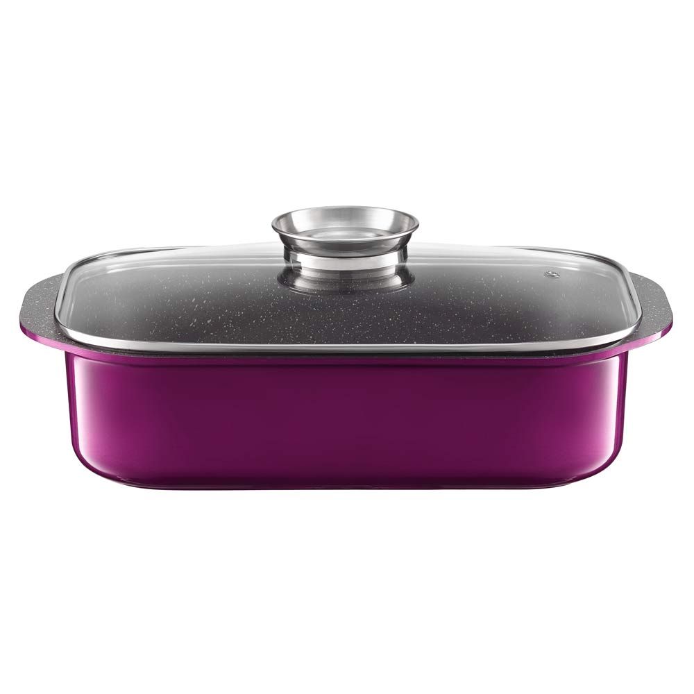 Cazuela con tapa Aroma Knob System Glamour purple 40,5 x 25,5 cm AMBITION