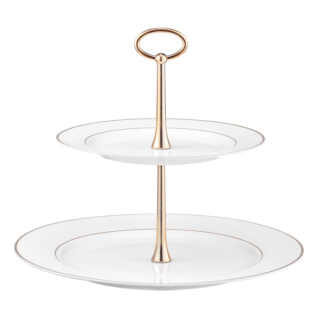 Ambition Untertasse Weiß Gold - 15,5cm Porzellanteller Für Kaffee & Tee