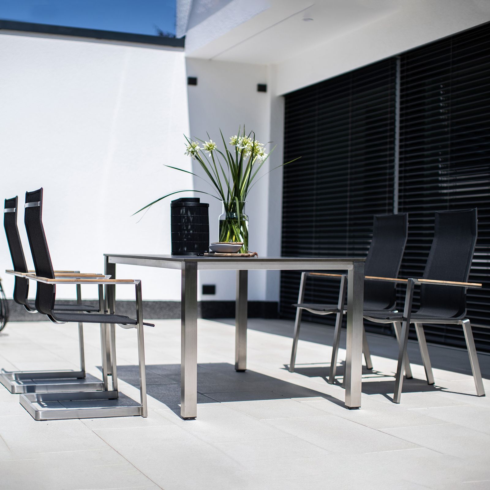 Krzesło ogrodowe Sense antracytowy/ stalowy KETTLER